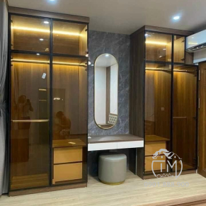 Tủ Áo Kính Cường Lực Nhôm XingFa TM02
