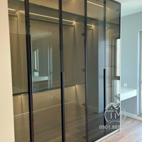 Tủ Áo Kính Cường Lực Nhôm XingFa TM12