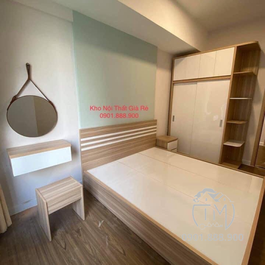 Giường Gỗ Công Nghiệp TM06