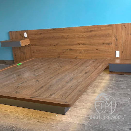 Giường Gỗ Công Nghiệp TM14