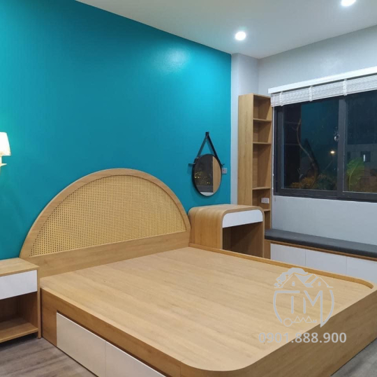 Giường Gỗ Công Nghiệp TM17