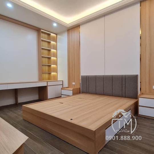 Giường Gỗ Công Nghiệp TM21