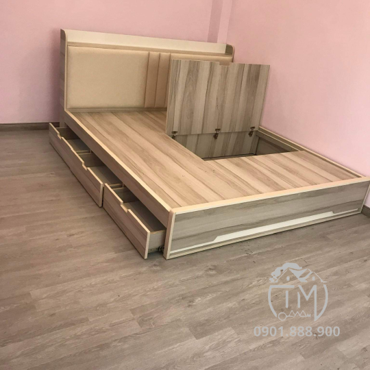 Giường Gỗ Công Nghiệp TM25