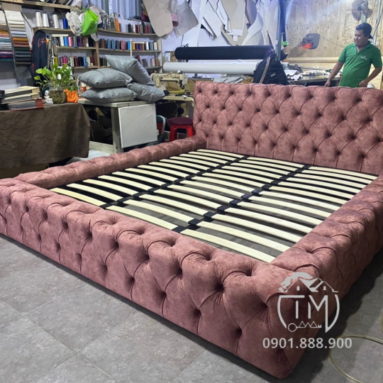 Giường Bọc Nệm TM19