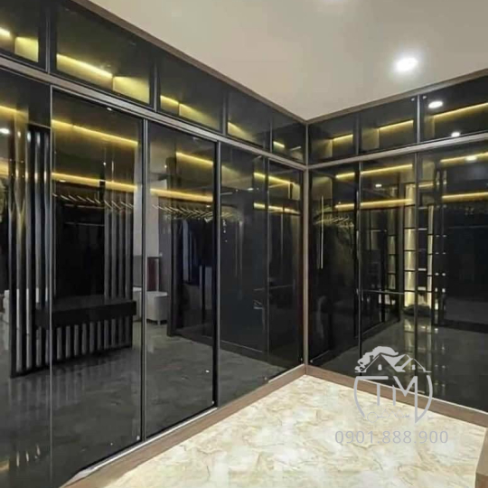 Tủ Áo Kính Cường Lực Nhôm XingFa TM05