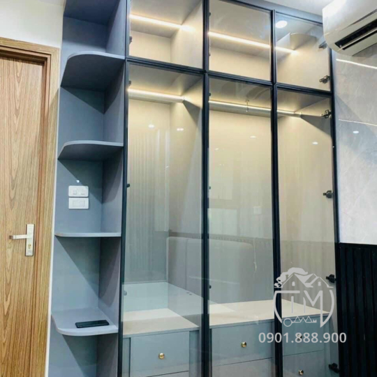 Tủ Áo Kính Cường Lực Nhôm XingFa TM09