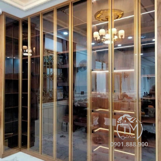 Tủ Áo Kính Cường Lực Nhôm XingFa TM31