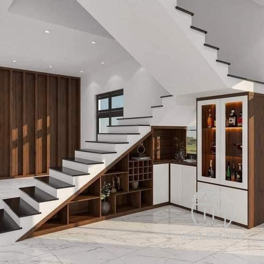 Kệ Góc Cầu Thang TM08