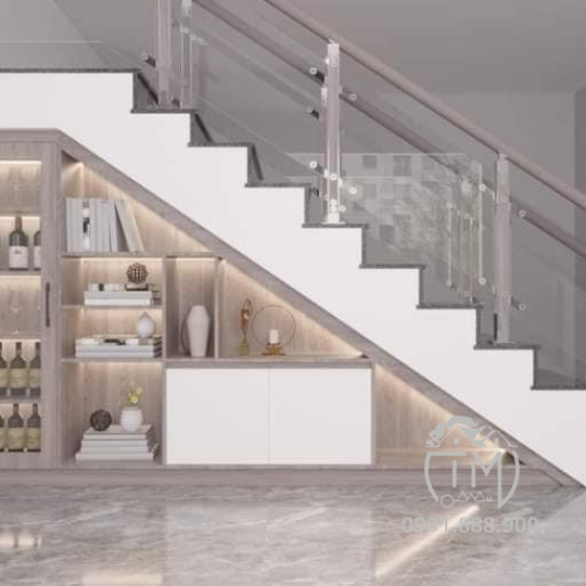 Kệ Góc Cầu Thang TM10